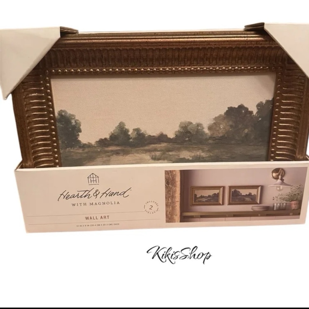 Hearth & Hand 8"x12" Green Landscapes
Framed Wall Art 2pc Set (No Glass) - Picture 4 of 4